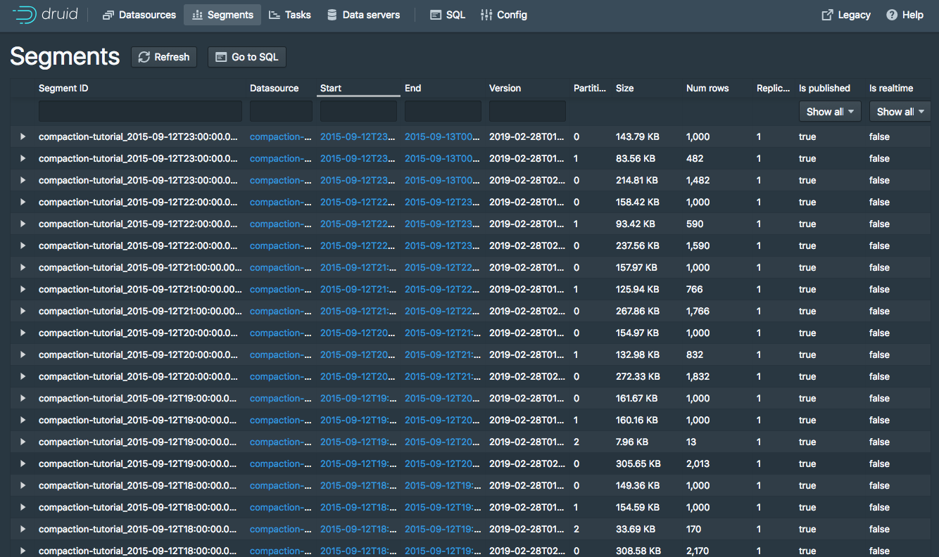 Compacted segments intermediate state 2 Compacted segments intermediate state 2