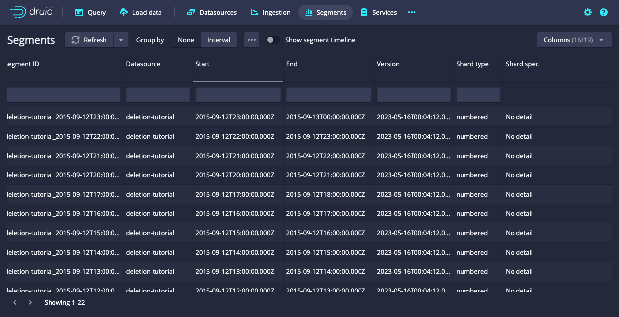 Segments 1 Segments 1