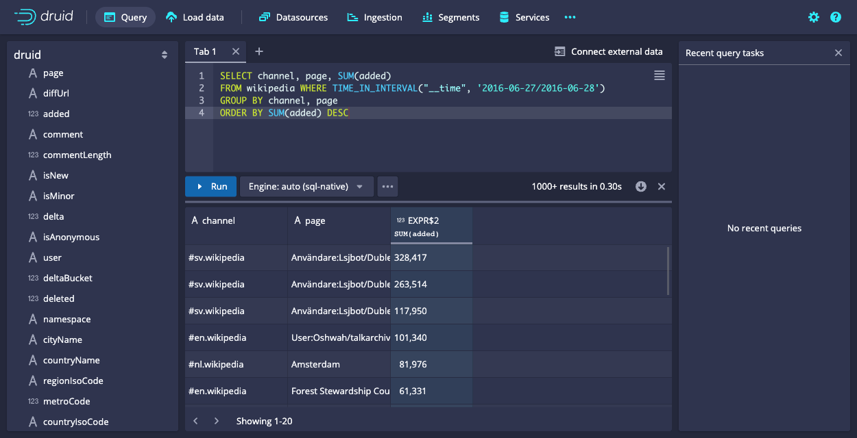 Query example Query example
